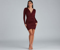 Elevated Basic Ruched Mini Dress
