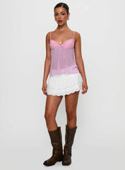 Zami Pleat Top Pink