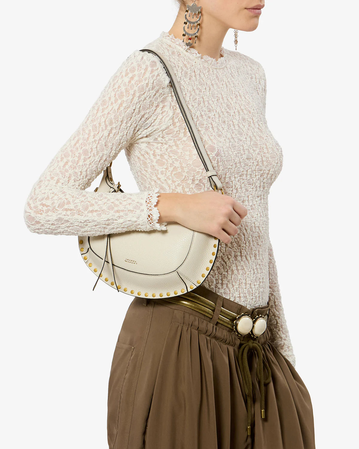 Oskan Moon bag in full-grain leather