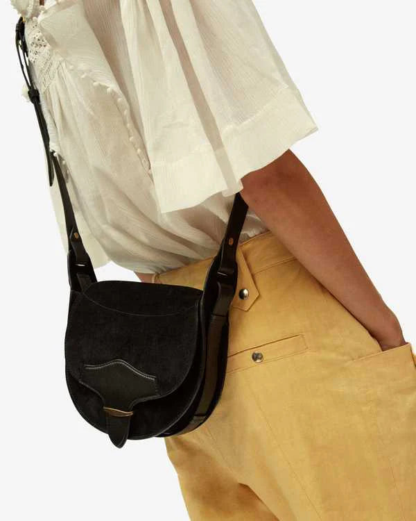 botsy small suede satchel bag